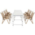 7pc Camping Table Chair Set Outdoor Folding Aluminium Portable Picnic
