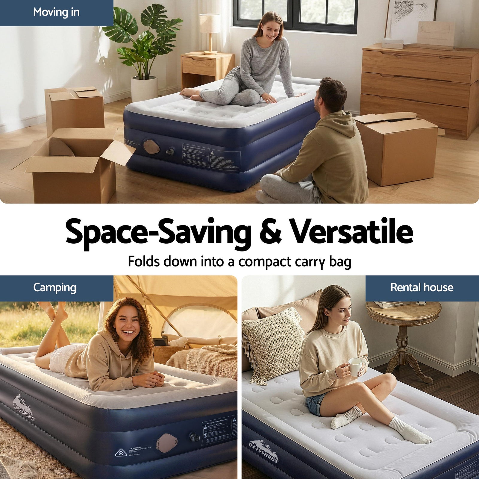 Air Mattress Single Inflatable Bed 46cm Air bed Cube