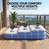 Weisshorn Queen Air Mattress with Rechargeable Cordless Pump 46cm