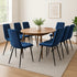 Levede 4x Dining Chairs Kitchen Velvet Blue-2006732723590402055