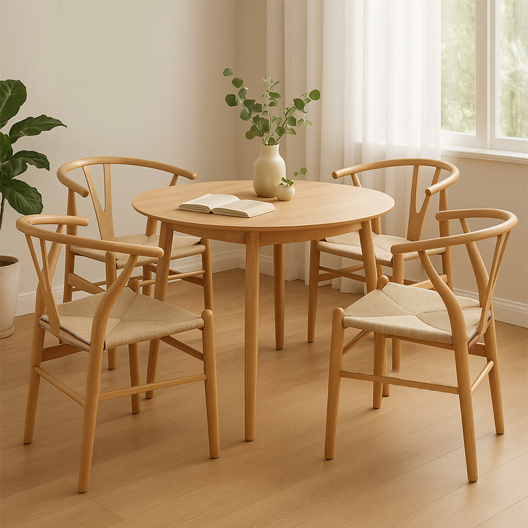 Levede 4x Dining Chairs Wooden Hans-1973193580906418183