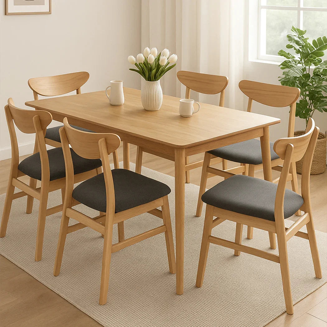 Levede 6xDining Chairs Kitchen Chair Nature-2006732724655755271