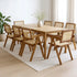 Levede 8x Walnut Wicker Armchair Dining Chair-2018816940583292935