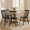 Levede 4x Dining Chairs Kitchen Winsor Black-2006732719123468295