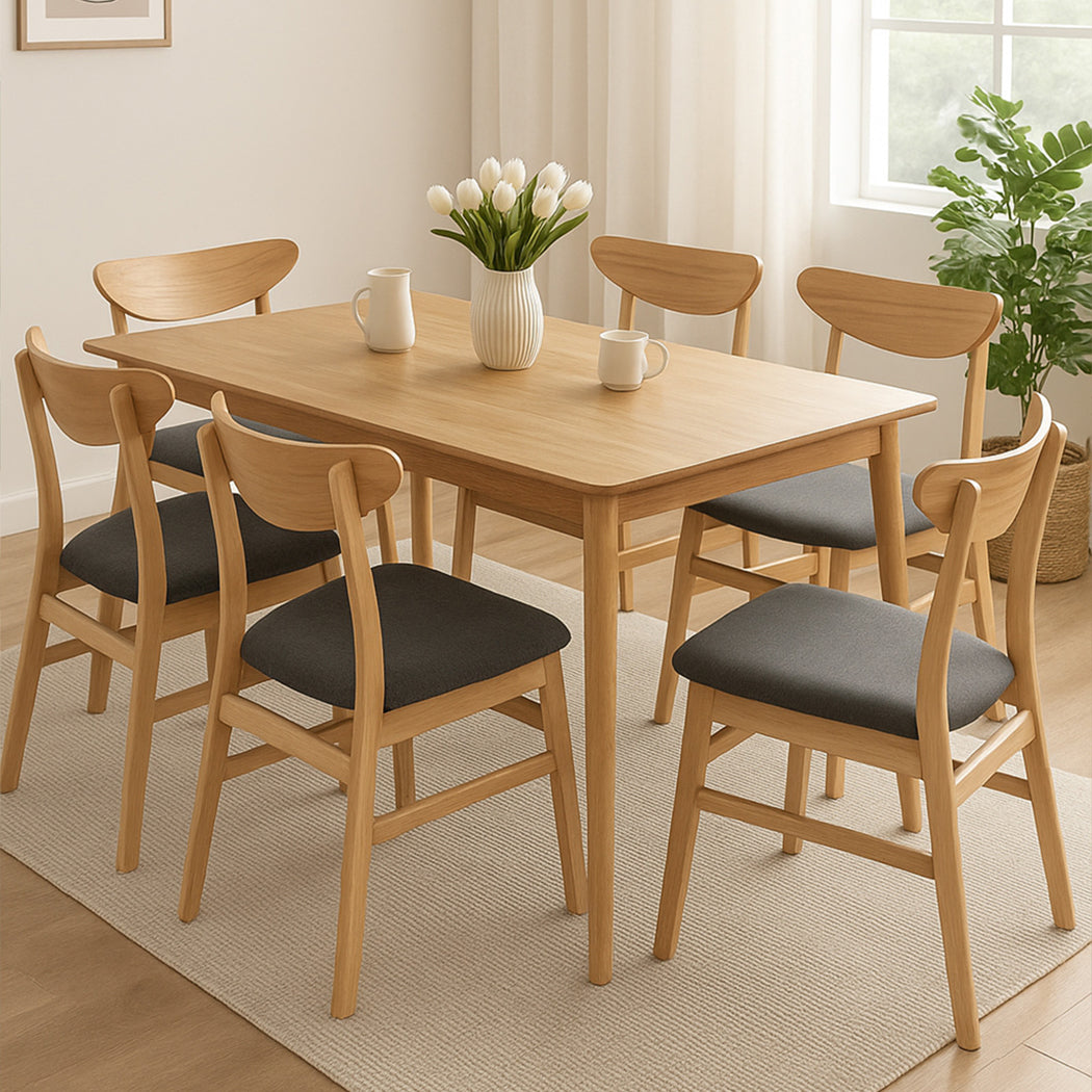 Levede 6xDining Chairs Kitchen Chair Nature-1975420355610808327