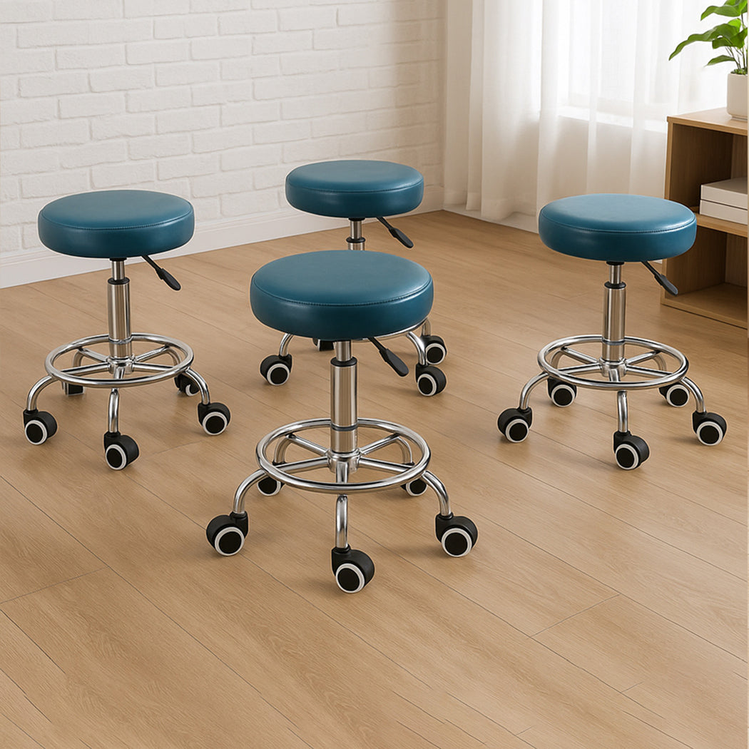 Levede 4x Barstool Swivel Salon Hairdressing-2006732743672729606