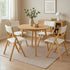 Levede 4x Dining Chairs Foldable PU Beige-2006732727788900359