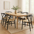 Levede 6x Dining Chairs Wooden Hans Black-2018816932366651399
