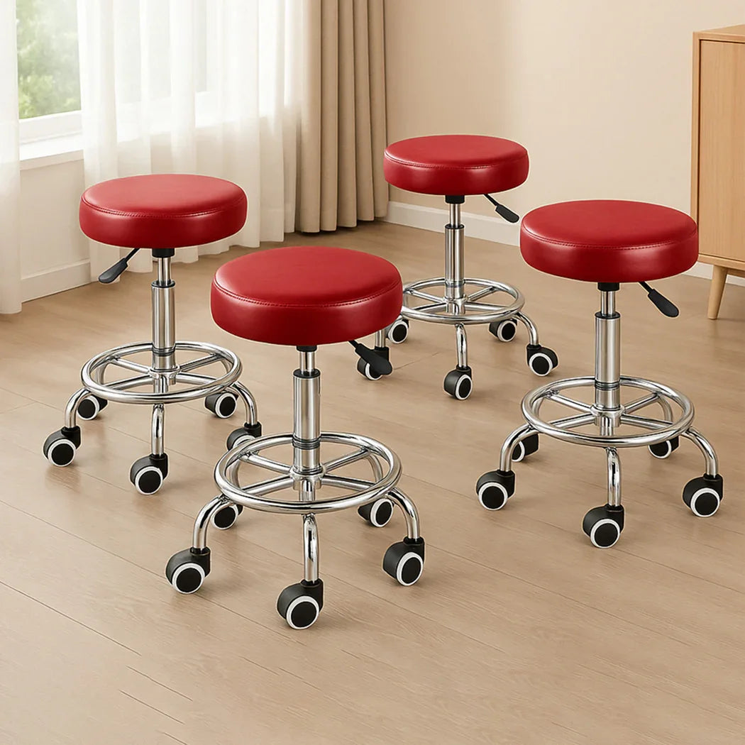 Levede 4x Salon Stool Swivel Barber Stools-2029387213120344071