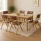 Levede 6x Dining Chairs Foldable PU Tan-2018816918802272263