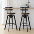 Levede 2x Bar Stool Industrial Adjustable-2006732717995200519