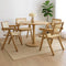Levede 4x Dining Chair Solid Wood Rattan-2018816911982333959