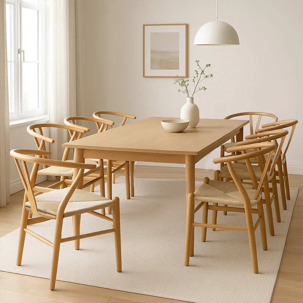 Levede 6x Dining Chairs Wooden Hans-2018816941006917639