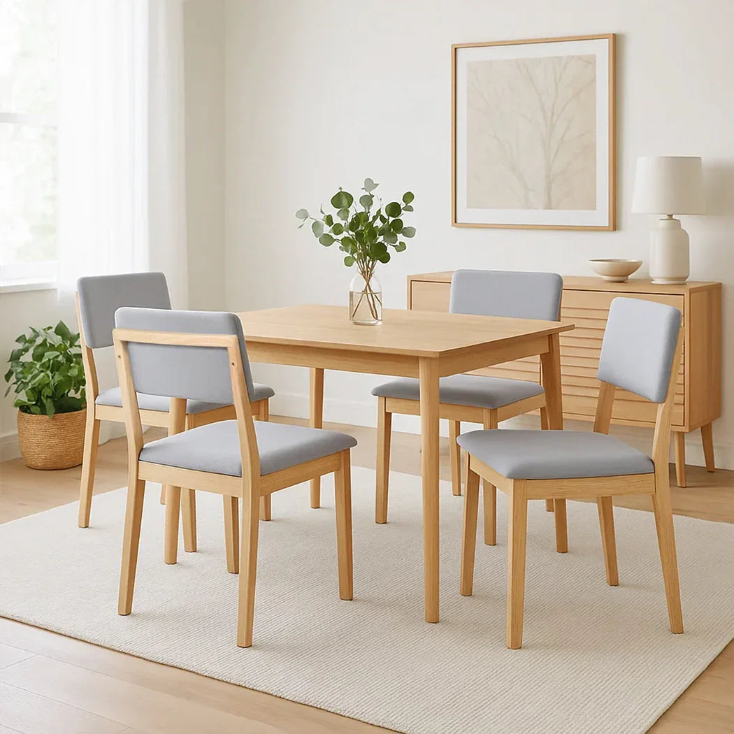 Levede Dining Chairs 4 Upholstered Kitchen Chair-2029387211308404743