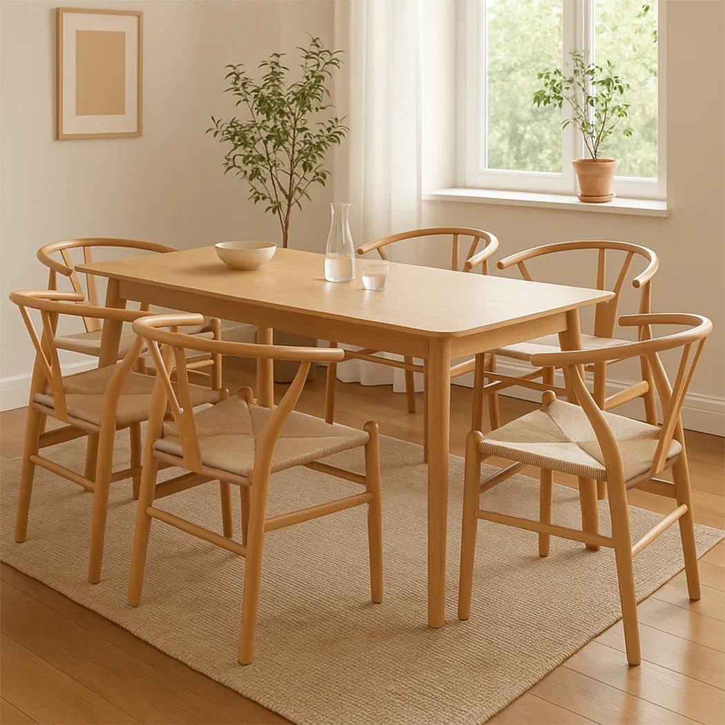 Levede 6x Dining Chairs Wooden Hans-2018816938473558023