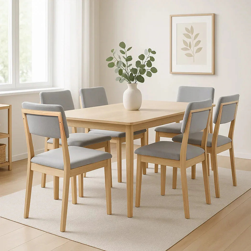 Levede Dining Chairs 6 Upholstered Kitchen Chair-2029387211492954119