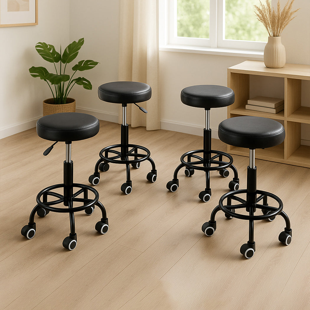 Levede 4x Salon Stool Swivel Bar Stools-2018816873310851079