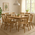 Levede 8x Dining Chairs Kitchen Windor Oak-2006732720021049351