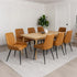 Dining Chairs x 8 Padded Seat PU Faux Leather-2018816926830170119