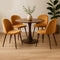 Levede 4x Dining Chairs Seat French Mustard-2006732721786851335