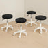 Levede 4x Rolling Bar Stool Swivel Salon SPA Chair Black-2018816867141029895