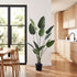 Artiss 150cm Artificial Bird of Paradise Plant Fake Indoor Tree Black Pot Decor