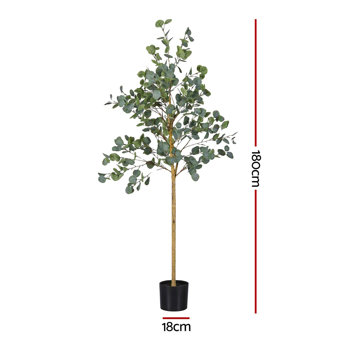 Artiss 180cm Artificial Eucalyptus Tree Fake Indoor Plant Black Pot Home Decor