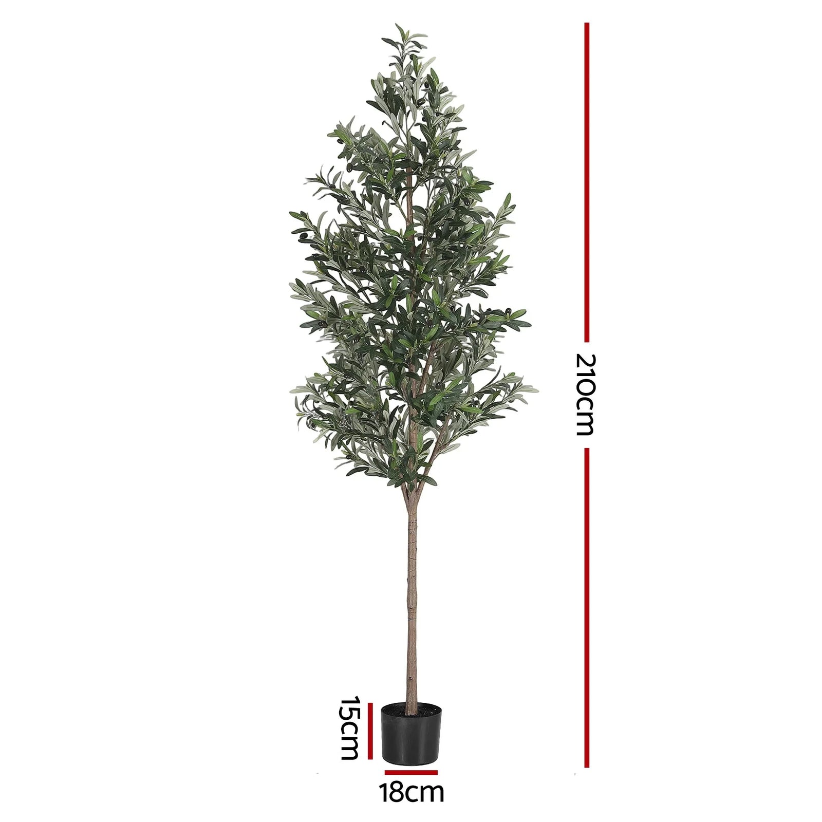 210cm Artificial Olive Tree Faux Trees Indoor Decor Artificial Plants Lifelike Plant 2.1M