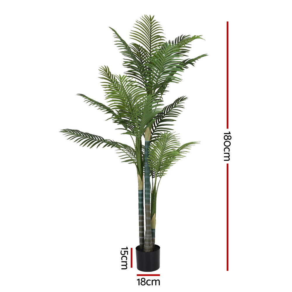 180cm Artificial Palm Tree Faux Trees Indoor Decor Artificial Plants Lifelike Plant 1.8M