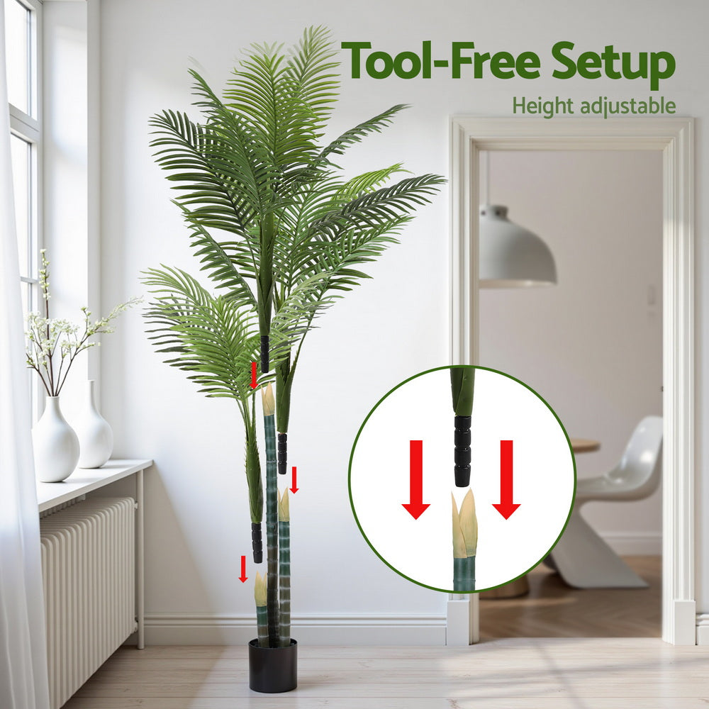 180cm Artificial Palm Tree Faux Trees Indoor Decor Artificial Plants Lifelike Plant 1.8M