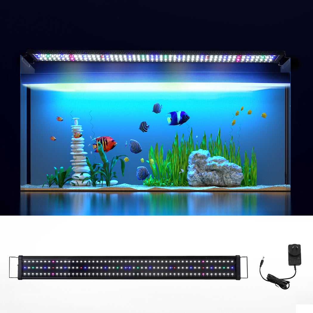 120cm Aquarium LED Light Full Spectrum 5 Color Fish Tank Plant Lamp Adjustable
