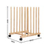 Artiss Compact Art Drying & Canvas Storage Rack with Wheels Solid Wood 50cm