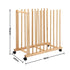 Artiss Art Drying & Canvas Storage Rack with Wheels Solid Wood 76cm Lightwood
