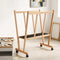 Artiss Art Print Rack with Castors Beech Wood Canvas Drying Storage Display Rack