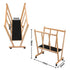 Artiss Art Print Rack with Castors Beech Wood Canvas Drying Storage Display Rack