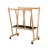Artiss Art Print Rack with Castors Beech Wood Canvas Drying Storage Display Rack