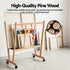 Artiss Art Print Rack with Castors Beech Wood Canvas Drying Storage Display Rack