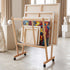 Artiss Art Print Rack with Castors Beech Wood Canvas Drying Storage Display Rack