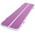 4M Air Track Gymnastics Tumbling Exercise Yoga Mat W/ Pump Inflatable Purple