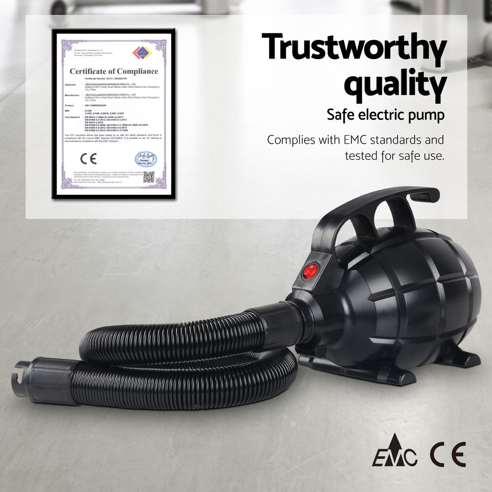 4M Air Track Gymnastics Tumbling Exercise Yoga Mat W/ Pump Inflatable Purple