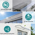Window Door Awning 0.4mx2m Transparent
