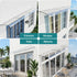 Window Door Awning 0.4mx3m Transparent