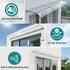 Window Door Awning 0.4mx3m Transparent
