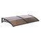 Window Door Awning – 0.8×2m PC Panel, UV/Rain Resistant, Modern Design