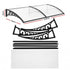 Window Door Awning 0.8mx2m Transparent