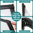 Window Door Awning 0.8mx2m Transparent