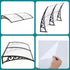 Window Door Awning 0.8mx2m Transparent