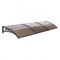 Window Door Awning 0.8mx3m Brown