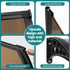 Window Door Awning 0.8mx3m Brown
