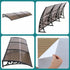 Window Door Awning 0.8mx3m Brown